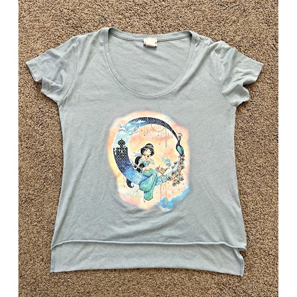 Disney Parks Aladdin Princess Jasmine Wonderground Gallery  Shirt Size L